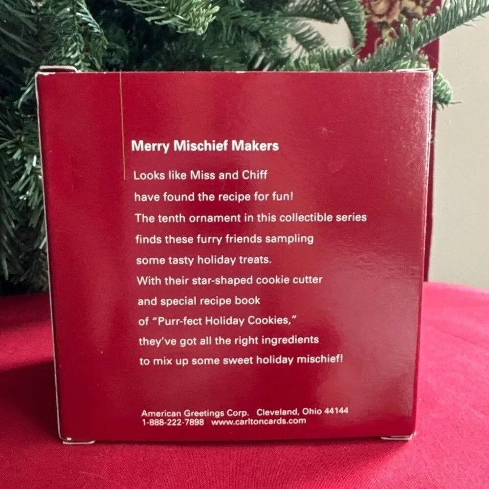 Carlton Cards Heirloom Collection Merry Mischief Makers 10 Cat Kitten Ornament